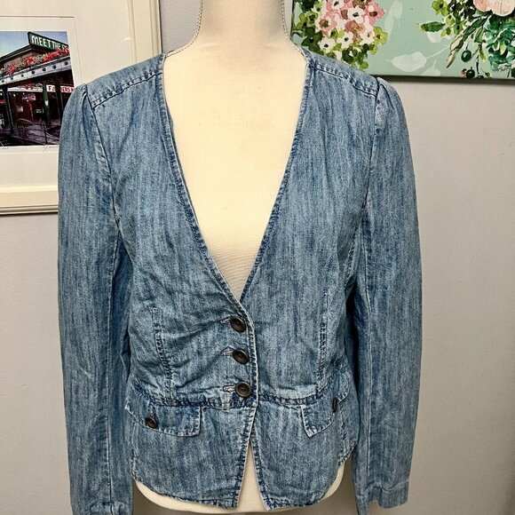 JUICY COUTURE Y2K Denim Jacket Size XL - Picture 1 of 8